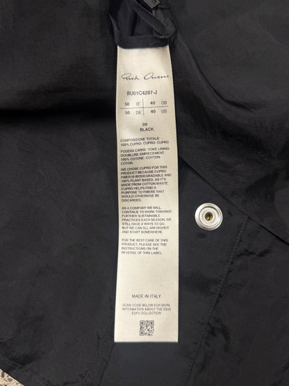 SS2023 Rick Owens ‘Edfu’ Fogpocket Cupro Button Down Shirt