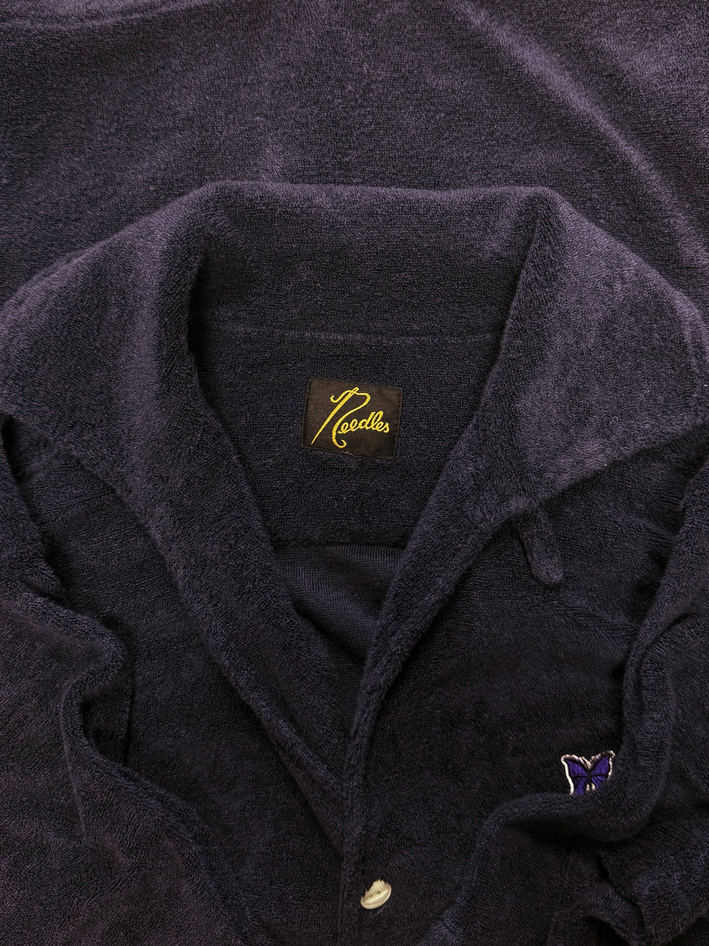 Needles Purple Towel Polo