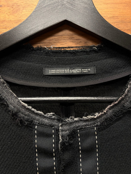 Yohji Yamamoto Baseball Sleeve ‘Hook & Eye Closure’ Linen Shirt