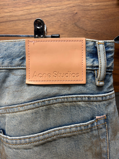 Acne Studios 2021 ‘Dirt Wash’ Blue Flared Cut Denim