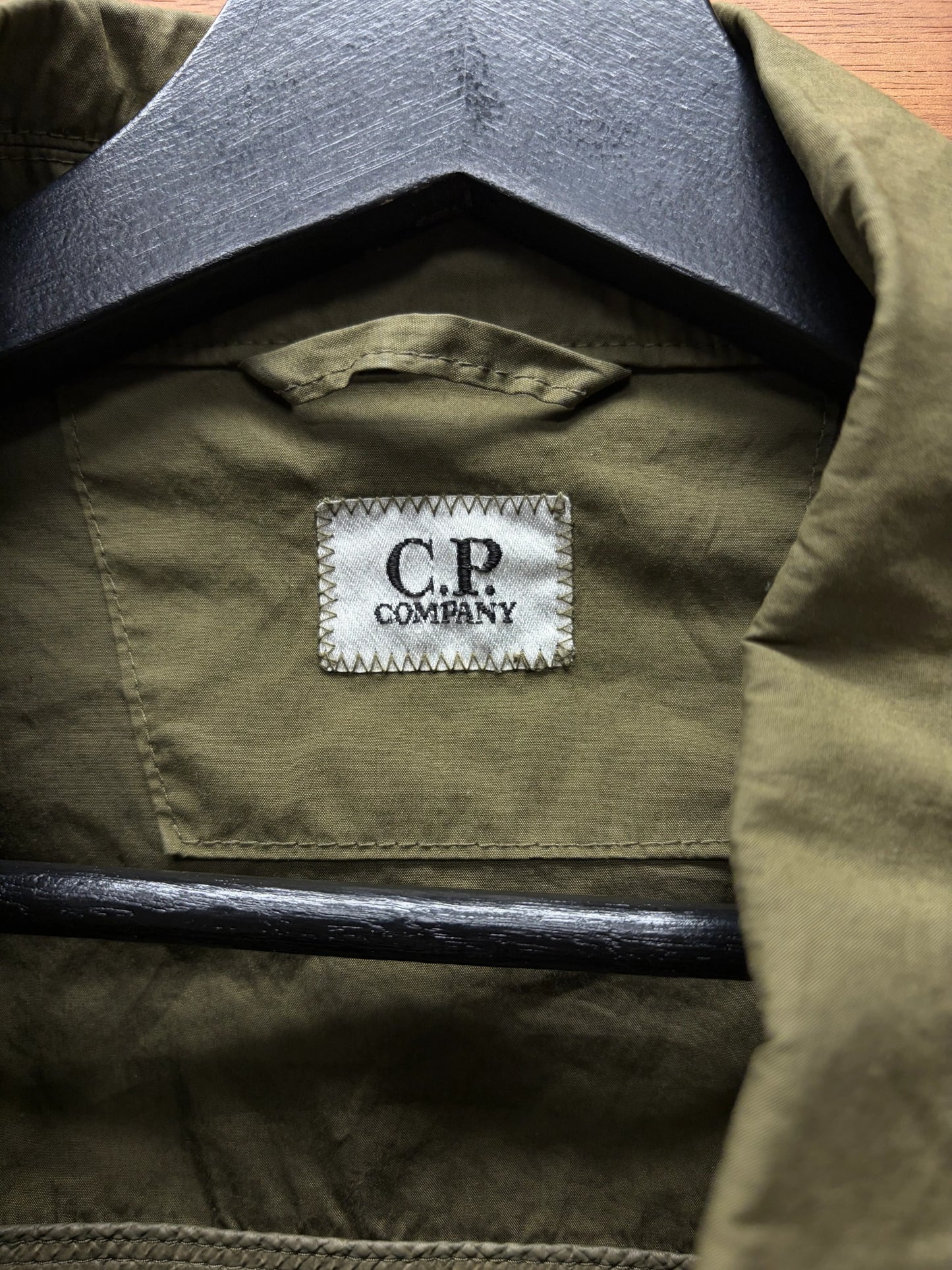 C.P. Company Military Green Cotton Zip-Up Field Jacket