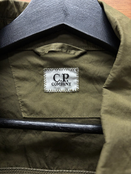 C.P. Company Military Green Cotton Zip-Up Field Jacket