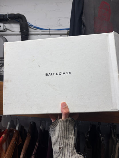 Balenciaga Yellow Lambskin Leather ‘Arena’ Low Top Sneakers