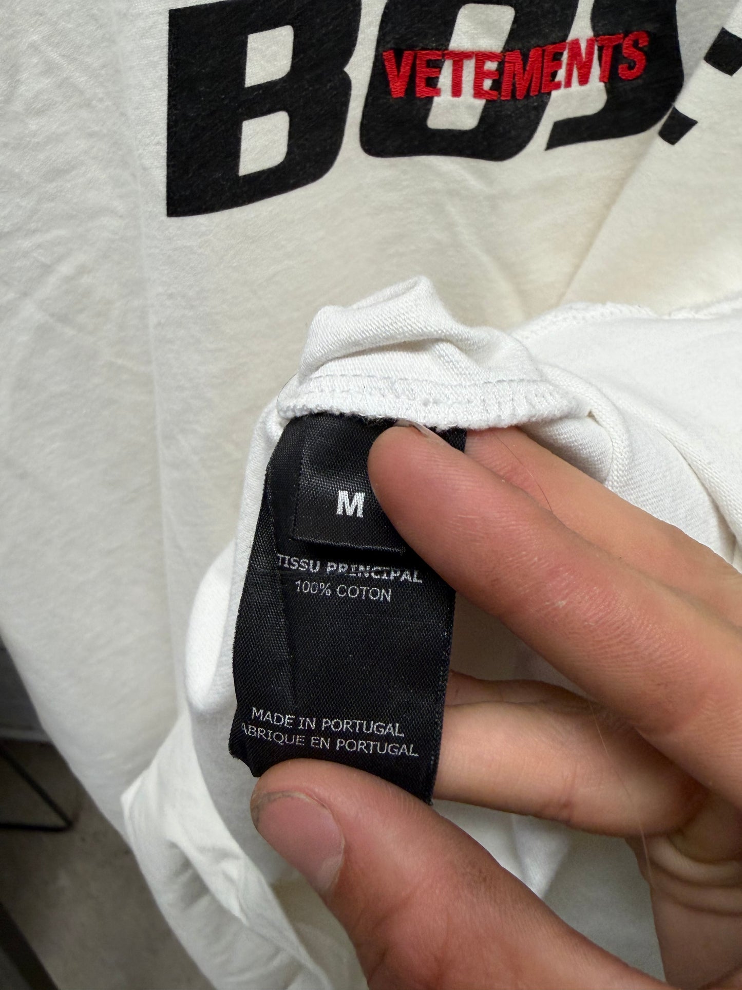 SS2020 Vetements x Bose Embroidered Logo Oversized T-Shirt