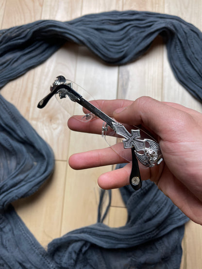 Takanori Gomi Silver Cross ‘Marcus Raw’ Prescription Frames