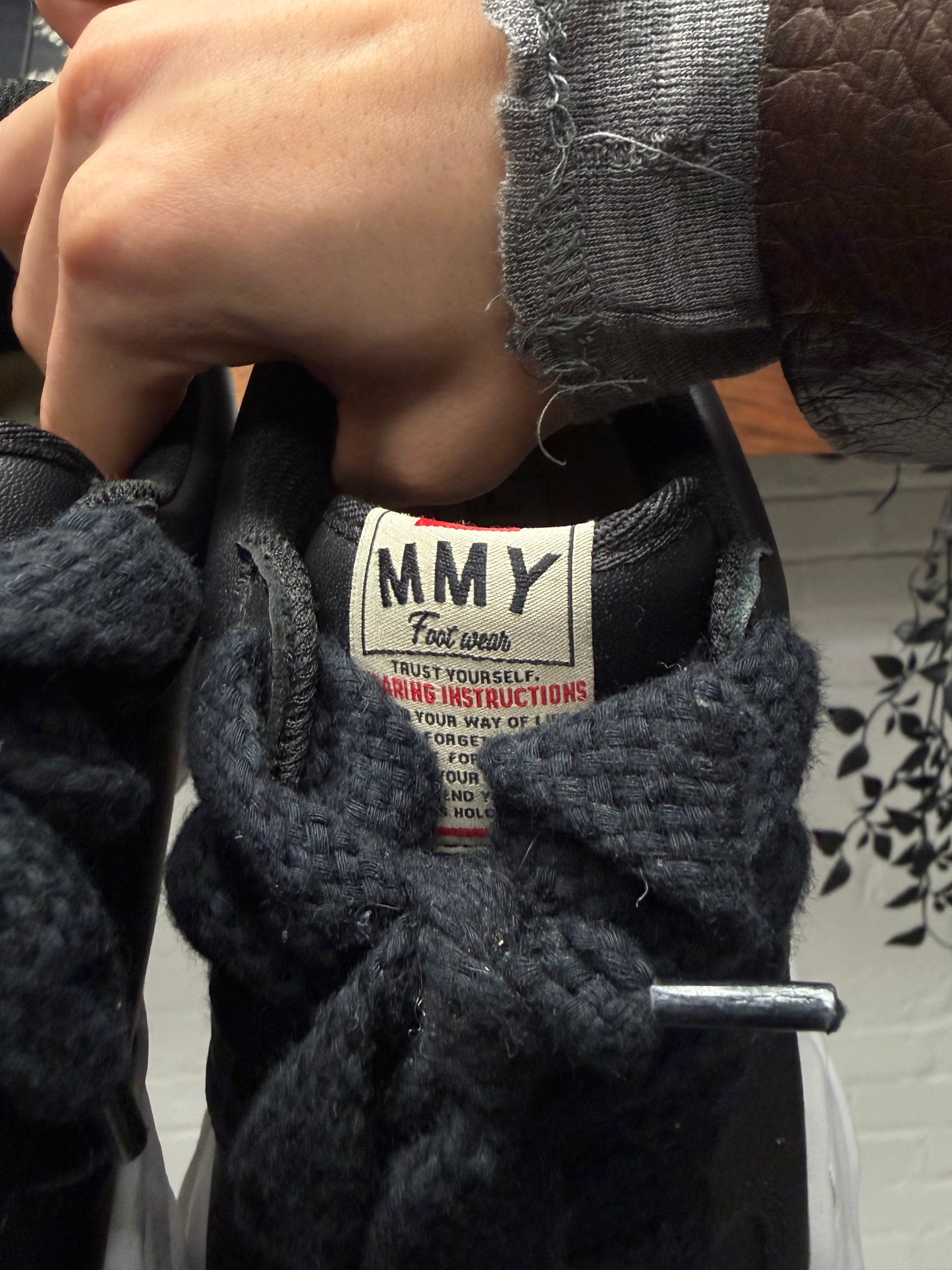 Mihara Yasuhiro ‘Melted Sole’ Black Low Top Sneakers