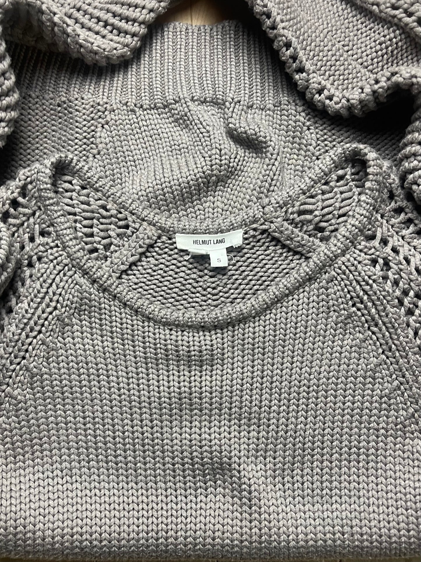 Helmut Lang Loose Gauge Knit Sweater