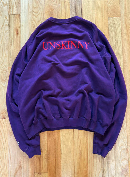 Autumn Winter 2017 Vêtements ‘Unskinny’ Purple Oversized Sweatshirt