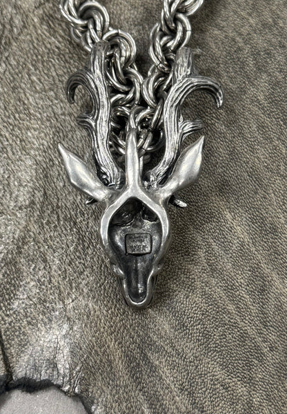 AW2008 Number (N)ine ‘My Private Portland’ Solid 925 Silver Deer Necklace