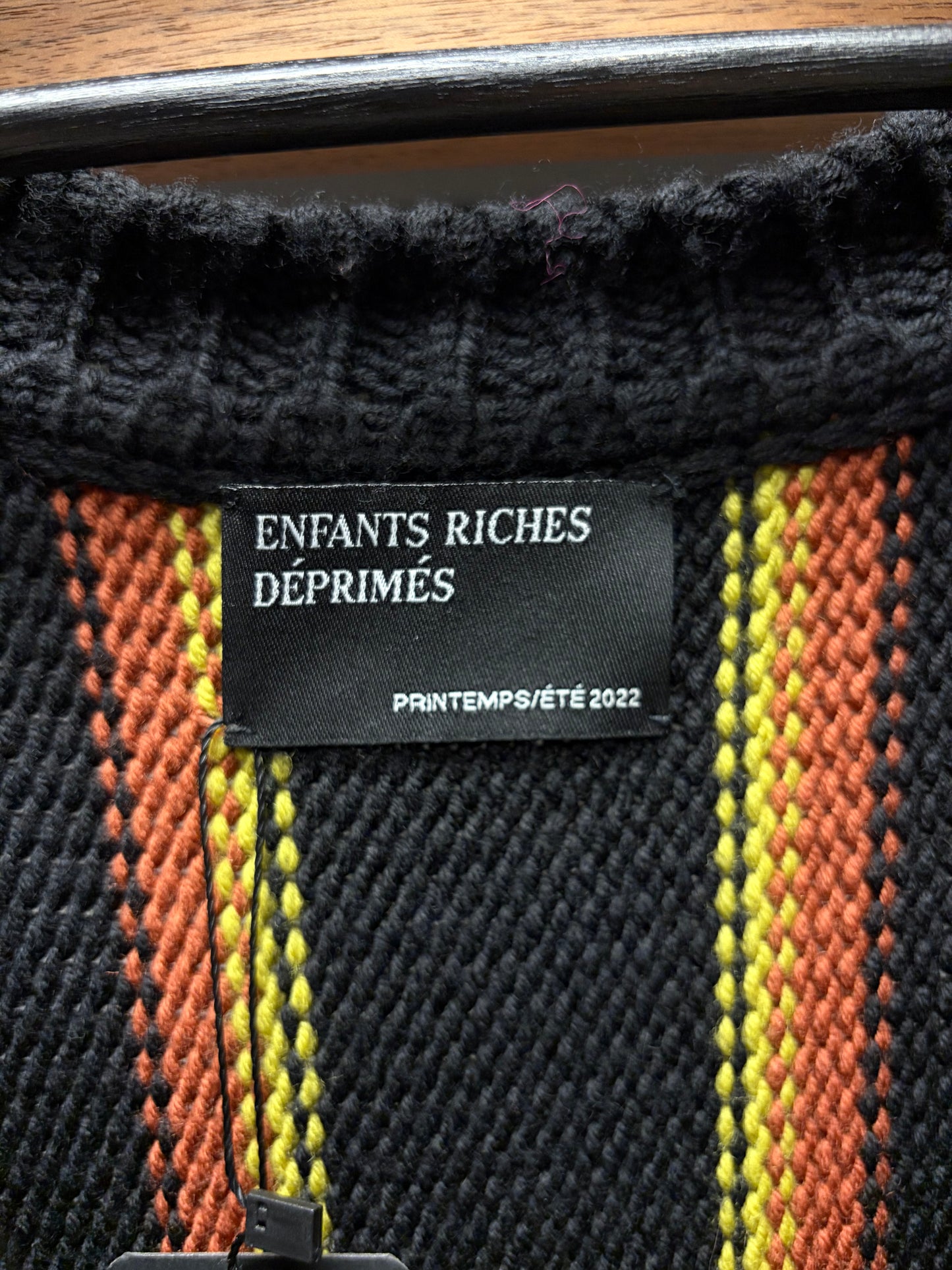 SS2022 Enfants Riches Deprimes ‘Runway’ Merino Wool Striped Knit Sweater Vest