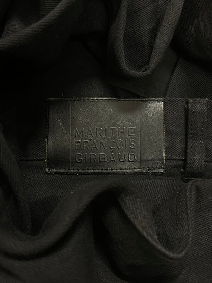 Marithe Francois Girbaud Wide Cut Black Denim