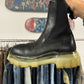 Rick Owens Beatle Bozo Tractor Sole Black Leather Boots