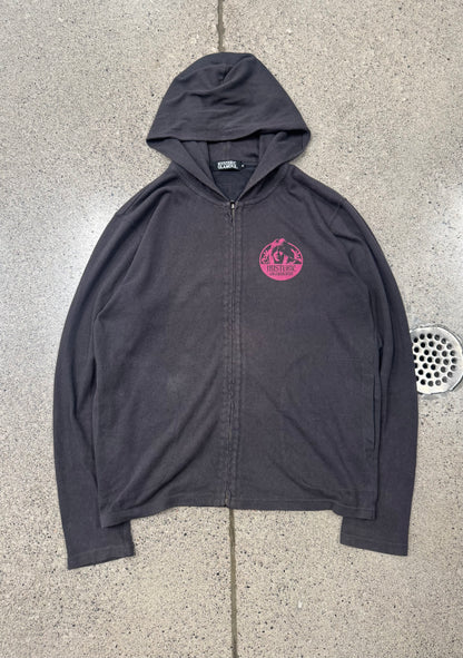 Hysteric Glamour Faded Brown/Pink Zip Up Hoodie