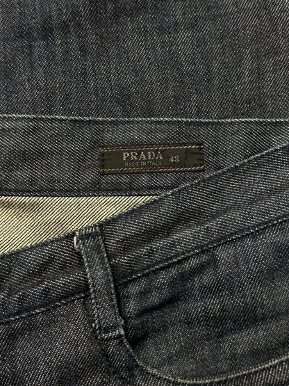 Prada Raw Blue Straight Cut Denim