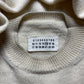 Margiela Cream White Diamond Knit Sweater