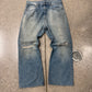 2021 Acne Studios ‘Dirt Wash’ Blue Flared Cut Denim