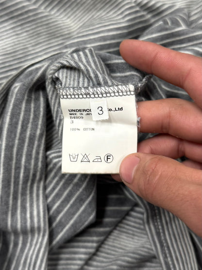 Undercover Striped ‘Peacebuilder’ Patch Long Sleeve Shirt