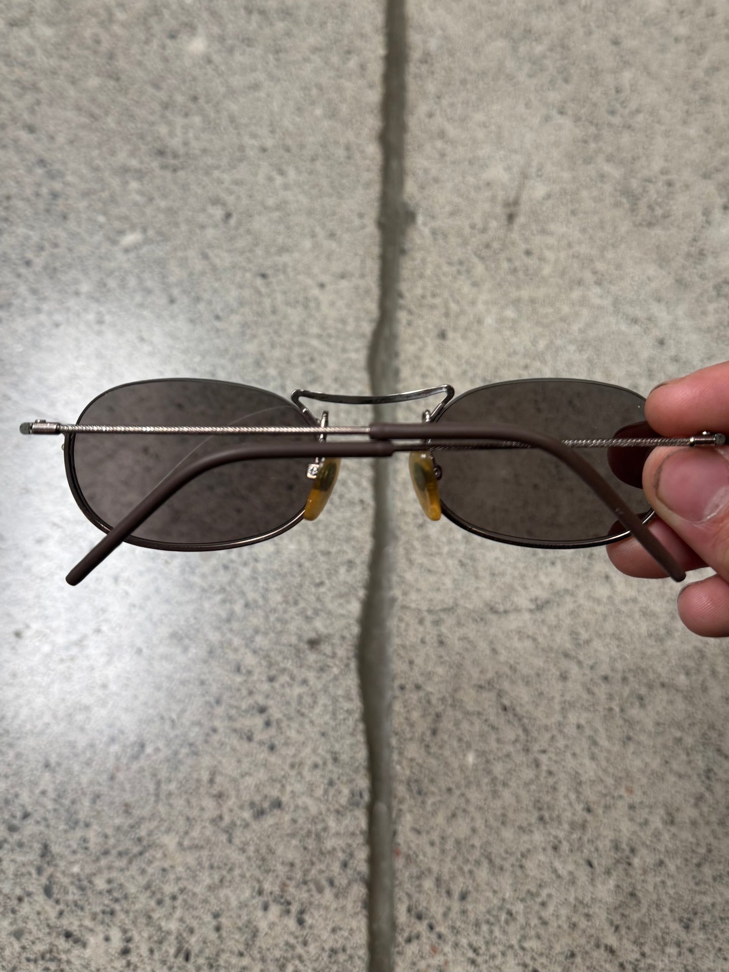 Marithe Francois Girbaud Oval Shape Rustic Brown Sunglasses