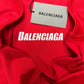 Balenciaga Red Mesh Logo T-Shirt