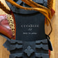 Civarize Leopard Strap Oxblood Red Leather Boots