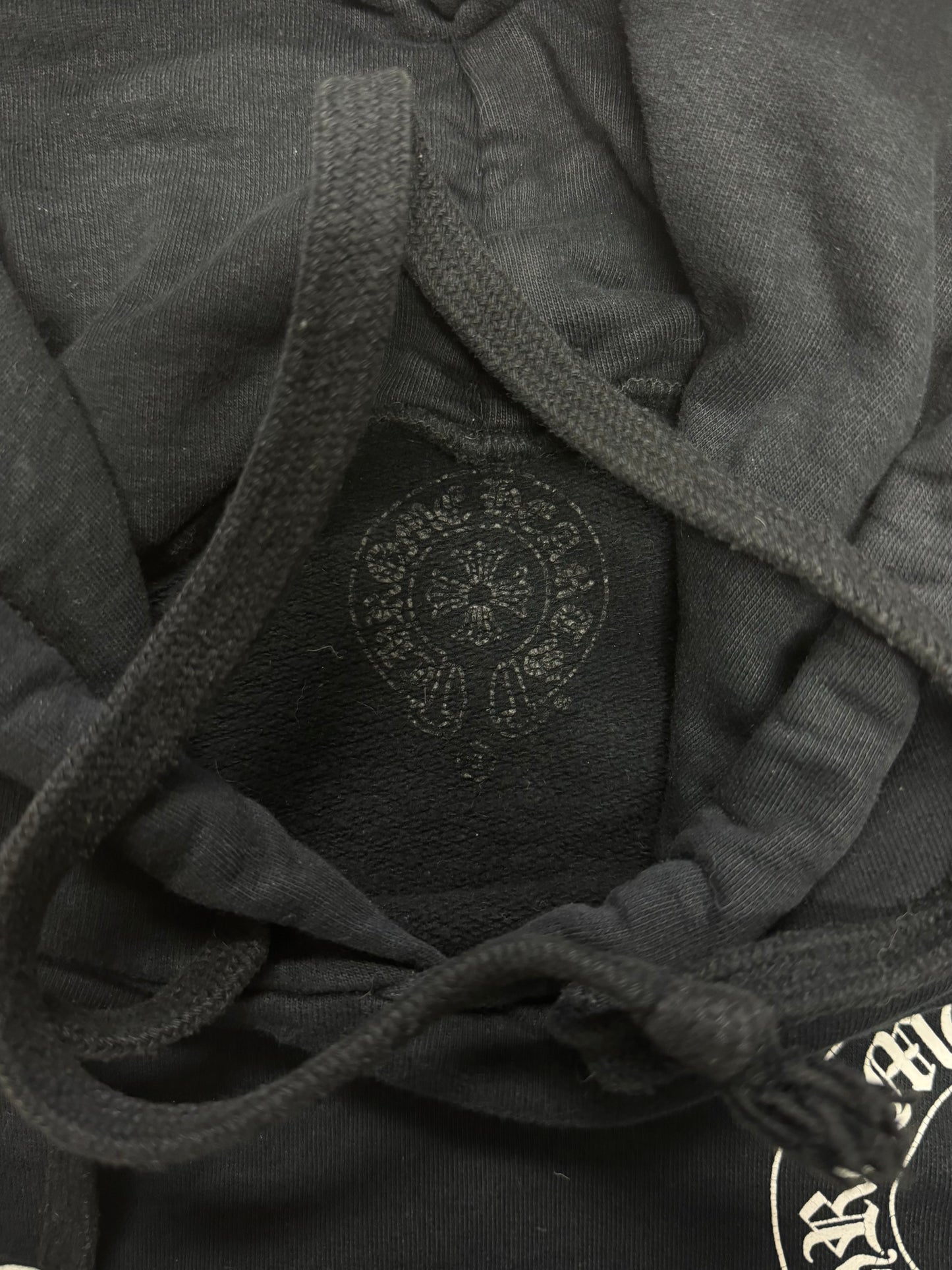 Chrome Hearts Horseshoe Logo Black Pullover Hoodie