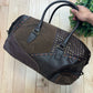 Tornado Mart Patchwork Panelled Leather Duffel Bag