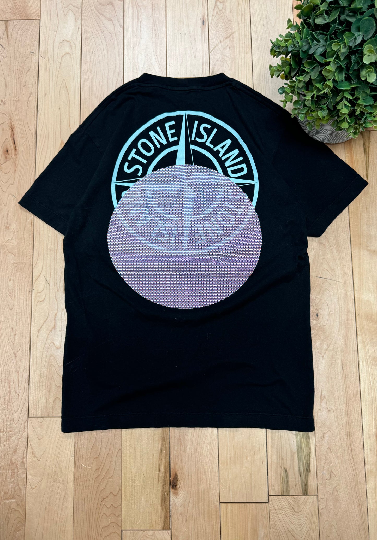 Stone Island Badge Logo Black T-Shirt