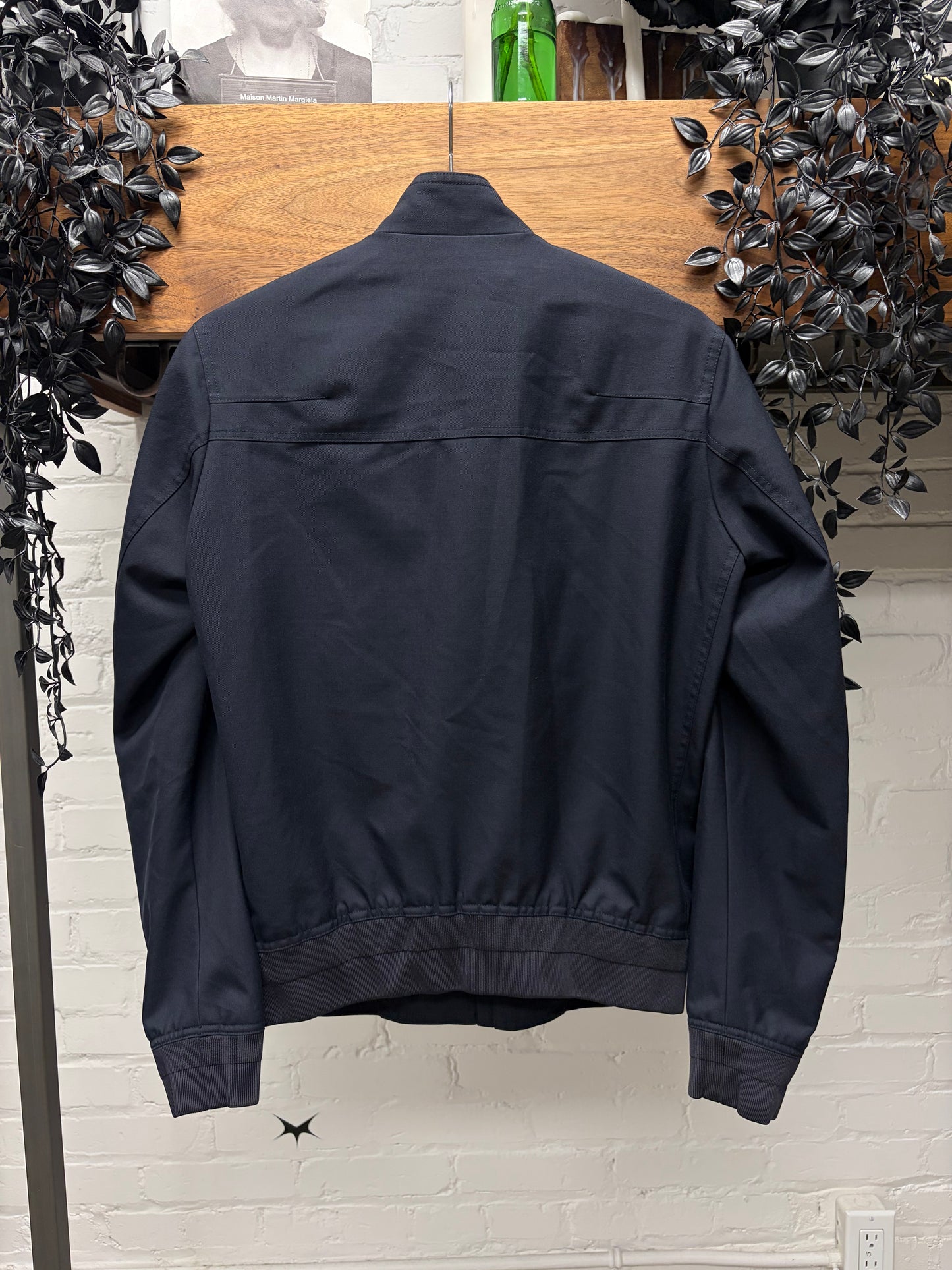 Dior Homme Asymmetric Perfecto Zip Stand Collar Biker-Inspired Jacket