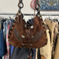 2000s Dolce & Gabbana Brown Suede/Woven Leather ‘Tusk’ Bag