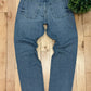 Yeezy x Gap Wide Leg Distressed Blue Denim