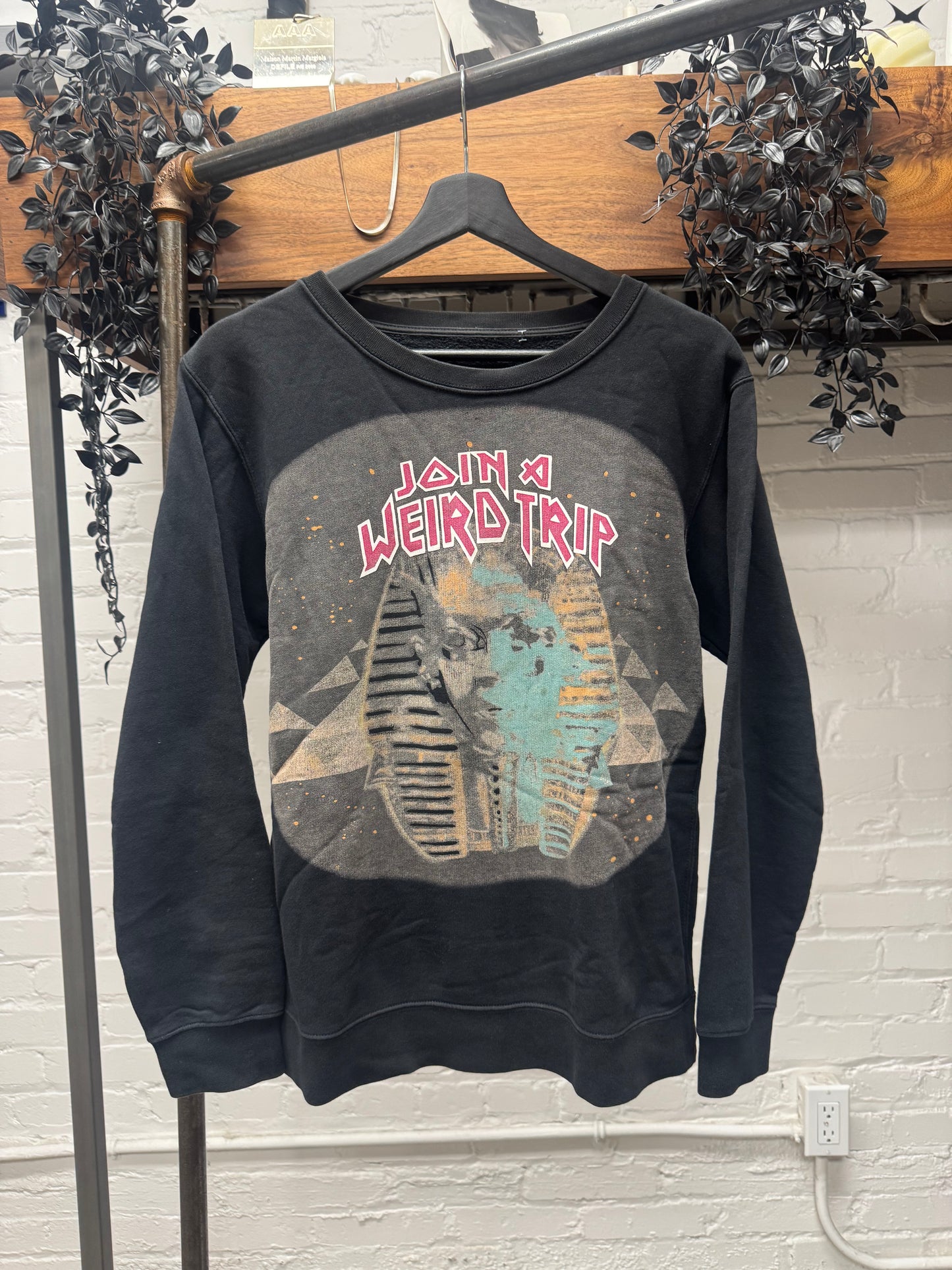 AW2013 Balenciaga ‘Join a Weird Trip’ Metal Logo Sweatshirt