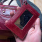 Balenciaga Oxblood Red Leather Crossbody/Top Handle City Bag