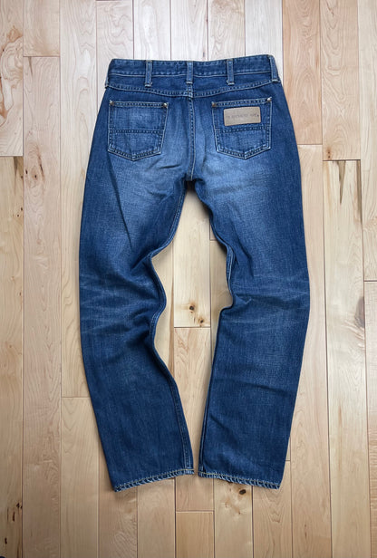2000s Bape Washed Blue Slim/Straight Cut Denim