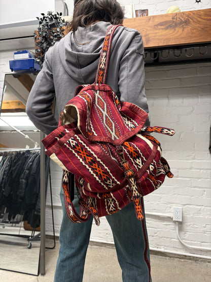SS2009 Number (N)ine ‘The Lonesome Heroes’ Ethnic Patterned Woven Backpack