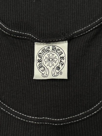 Vintage 90s Chrome Hearts Ribbed ‘Celtic Cross’ Tank Top