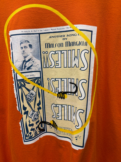Maison Margiela ‘Another Song’ Orange Graphic T-Shirt