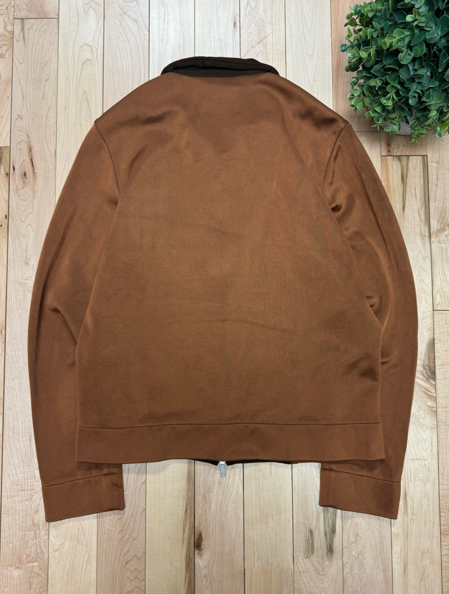 AW2023 Jil Sander Brown Two Tone Track Jacket