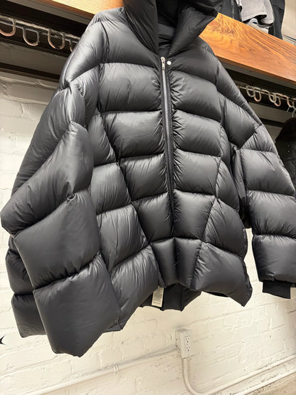 Rick Owens Black Jumbo Duvet ‘Peter’ Oversized Down Puffer Jacket