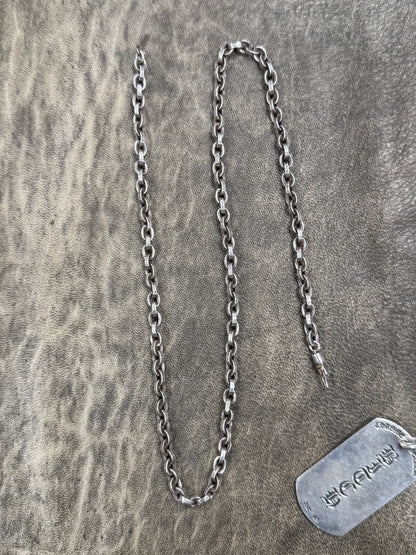 Chrome Hearts ‘Paper Chain’ 20” 925 Silver Necklace