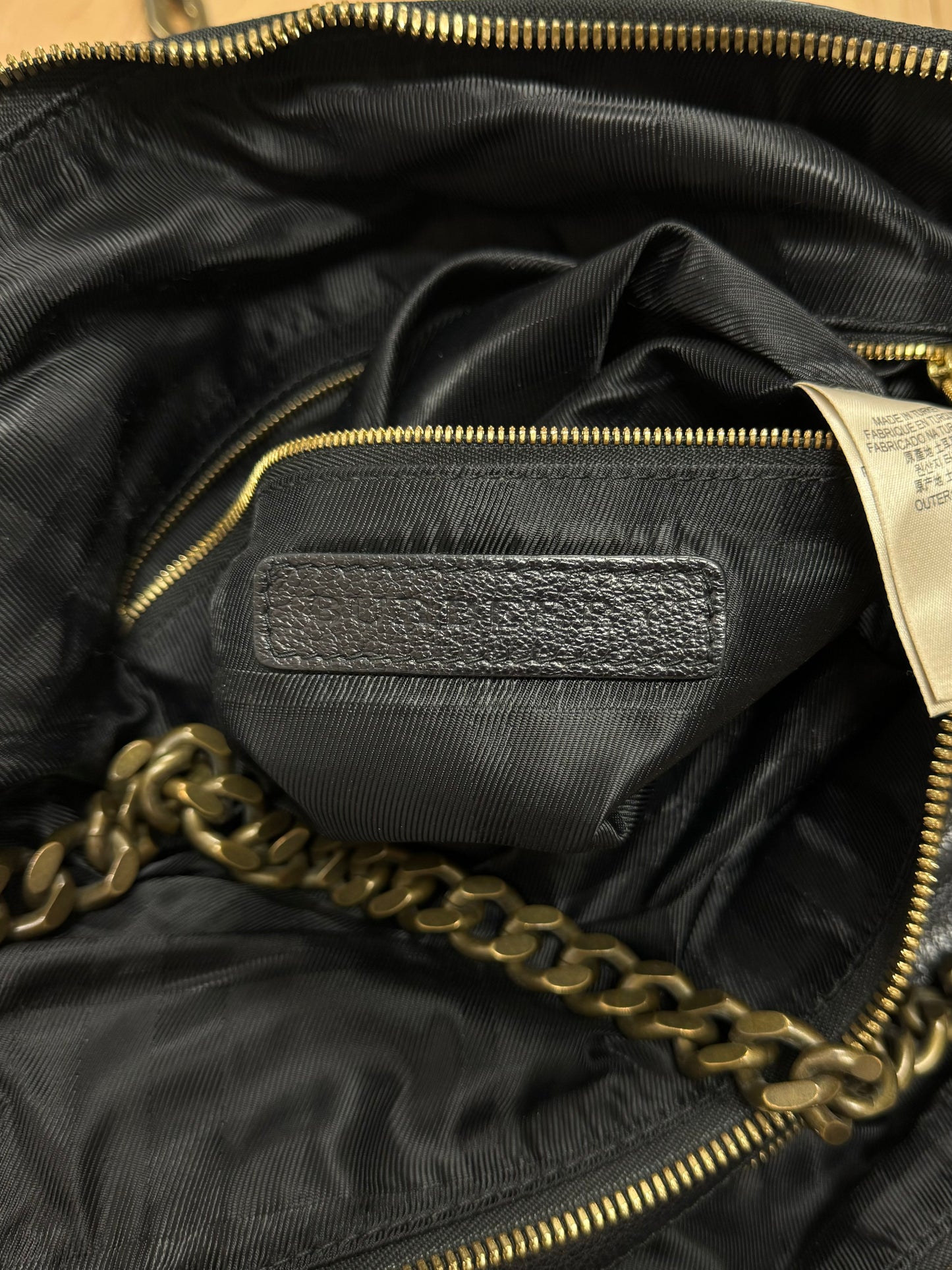 Burberry ‘Bartow’ Black Leather Shoulder Bag