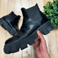 Prada ‘Monolith’ Black Calfskin Leather Boots