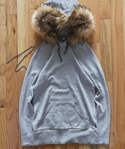 2000s LGB ‘Dub Dance With Wolves’ Fur Pullover Hoodie.