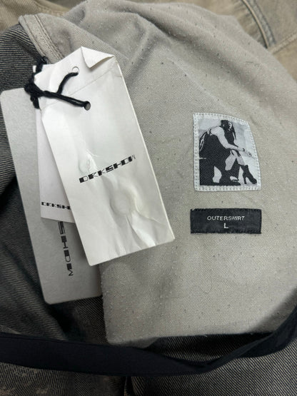 AW2022 Rick Owens ‘Mineral/Pearl’ Denim Overshirt