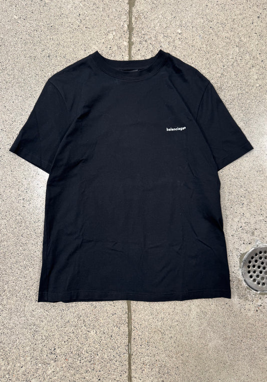 Balenciaga ‘Archetype’ Logo Black T-Shirt