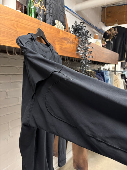 Vetements Reconstructed Hybrid Black Oversized Sweatshirt