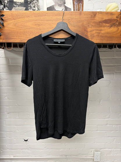 2000s Gucci ‘Viaggio’ Semi Sheer Thin Black Cotton Layering Shirt