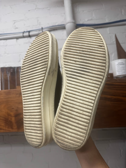 Rick Owens ‘Mainline’ Black Leather ‘Vans’ Low Top Sneakers