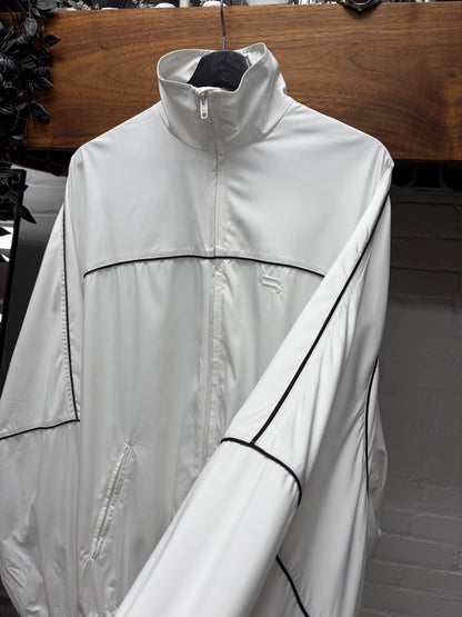 SS2021 Balenciaga ‘Sporty B’ Logo White Oversized Windbreaker
