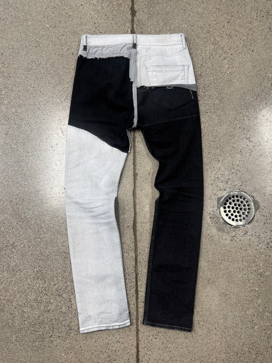 SAMPLE Rick Owens ‘Torrence Cut’ Waxed White Denim