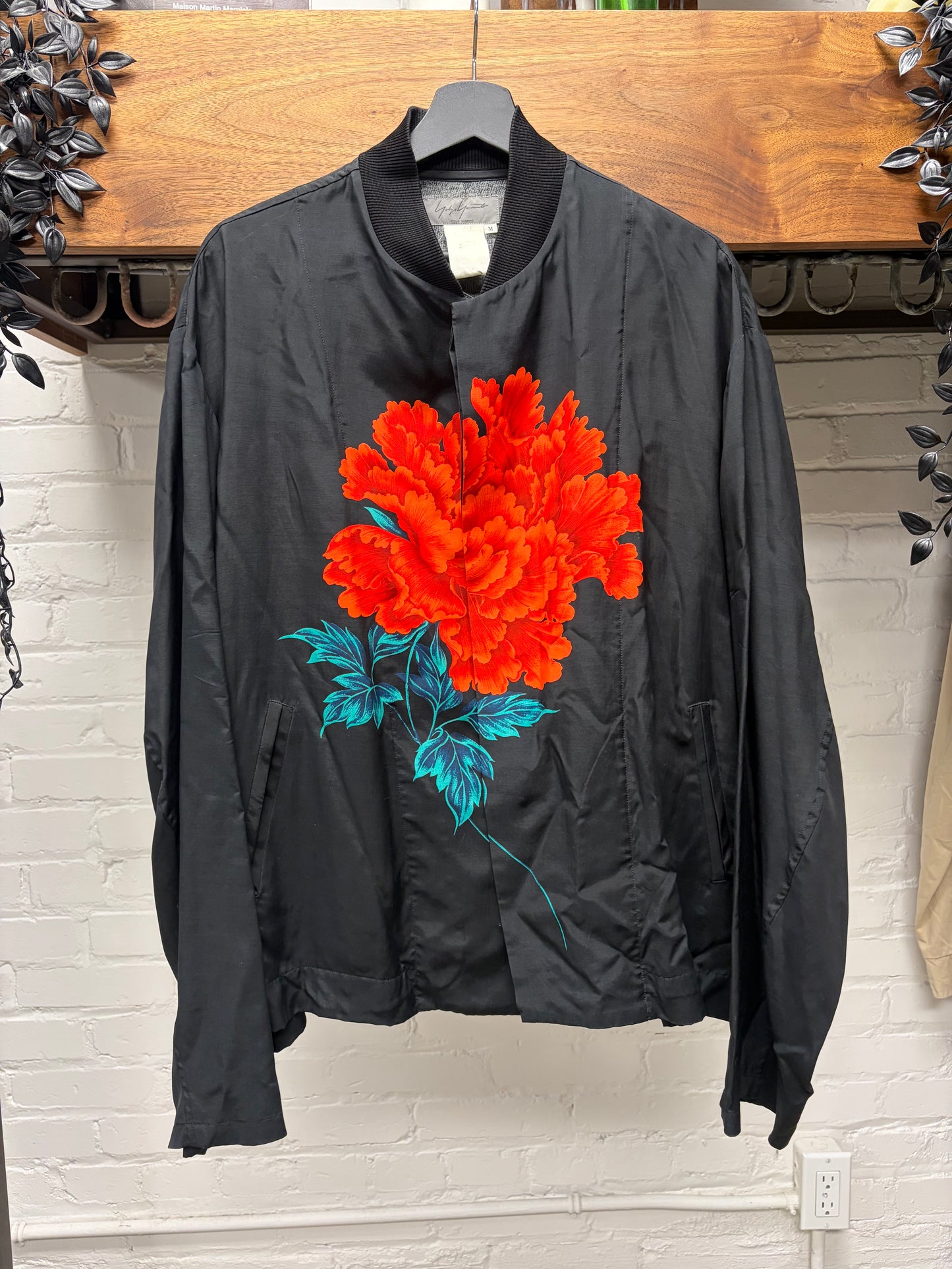 SS1996 Yohji Yamamoto Pour Homme ‘Rose’ Silk Bomber Jacket